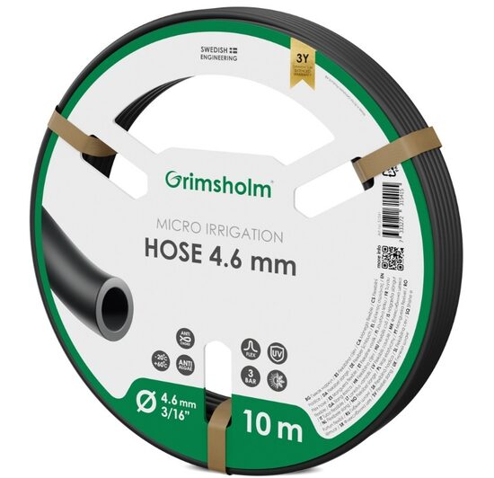 Mikro apūdeņošanas šļūtene 4,6 mm (3/16"), 10 m