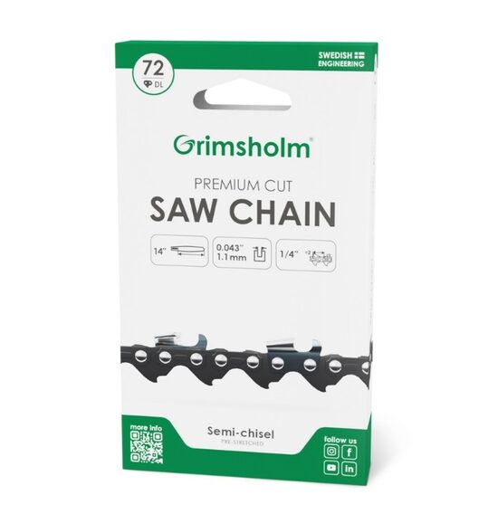 Zāģa ķēde Premium Cut 72 DL, 1/4" .043"/1,1 mm